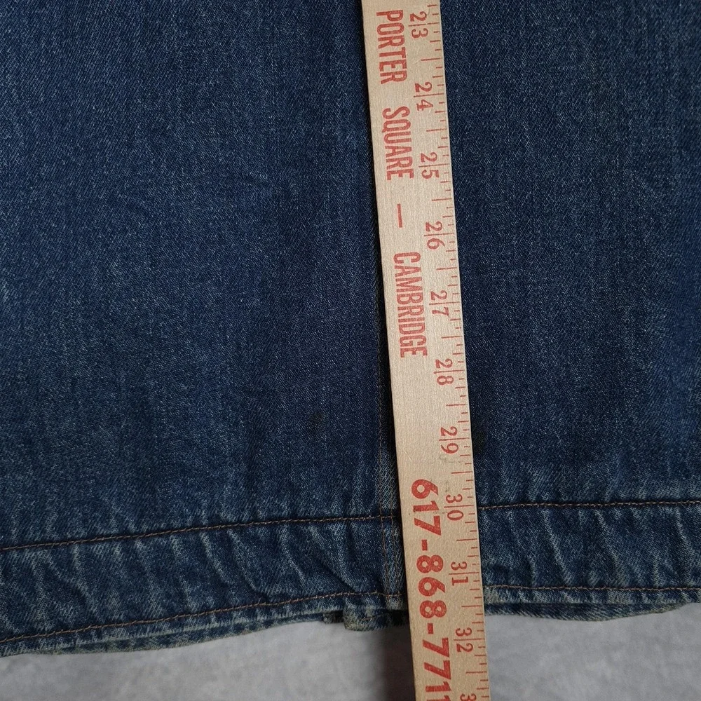 Vntg Polo Ralph Lauren Country Barn Coat Men Large Denim Blanket Lined Chore 90s - Picture 15 of 16